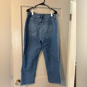 Loft women’s curvy straight leg high waisted jeans (size 10)